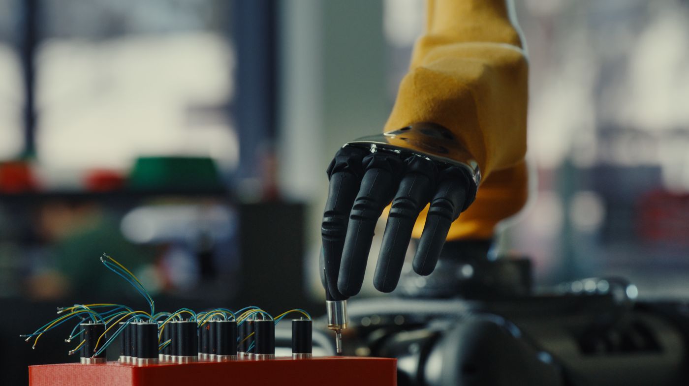 Ability Hand using a tool
